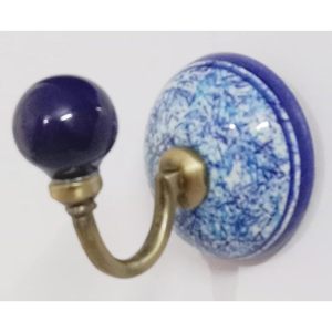 PARIJAT Handicraft Multi-Colored Ceramic Wall Hook <b>Hanger</b> <b>Key</b> Holder Hat/Clothes Hangings for Bathroom Hand Painted - Product Image 2