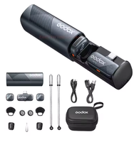 Godox Cube SC/SL 2,4GHz USB Kabelloses Bändchenmikrofon Geräuschunterdrückend Leichtgewichtig für Interviews Vlogging Live-Streaming