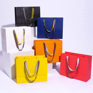 Tùy chỉnh nghệ thuật sang trọng giấy mua sắm Tote Túi màu đen với xử lý cao cấp và cá nhân có tính năng in logo riêng - Product Image 5