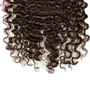 FH cheveux birmans bouclés transparents d'usine fermeture brésilienne vierge 4x4 5x5 13x4 boucle birmane dentelle fermeture frontale vente en gros - Product Image 3