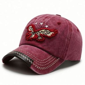 Casquettes personnalisées, design OEM, casquette trucker en daim, 6 panneaux, sans maille, broderie - Product Image 4