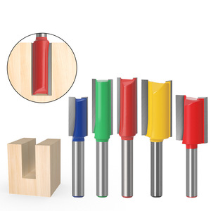 1/4" Shank Straight Woodworking Milling <b>Cutter</b> Slotting Straight End Mill Slotting Router Bit Woodworking Tool - Product Image 2