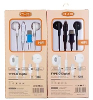 Écouteurs filaires C01 semi intra-auriculaires universels pour téléphone portable, type C, numériques, pour karaoké