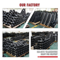 Vente d'Usine en Gros Haltères Hexagonaux en Caoutchouc Noir pour Salle de Sport – Ensemble d'Haltères en Caoutchouc Hexagonaux Revêtus et Économiques