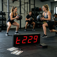 CHEETIE CP52 Compteur de balles mural professionnel pour entraînement en salle de sport, numérique, LED, haute précision, capteur infrarouge, alliage d'aluminium durable
