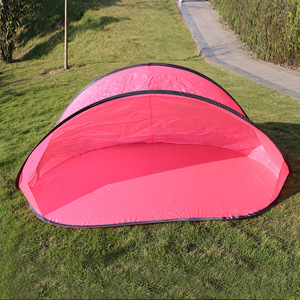 Tente de plage pop up pour 3-4 personnes, abri solaire automatique UPF 50 +, cabane extérieure portable, protection UV pour la famille - Product Image 4