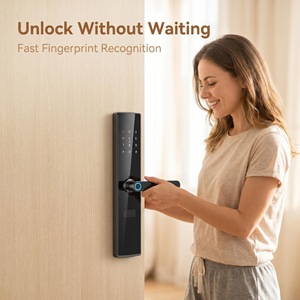 Fingerabdruck-Passwort Cloud-Smart-Schloss mit <span class=keywords><strong>App</strong></span>-Fernverwaltung für Ferienwohnungen, Hotels, Apartments - Product Image 2