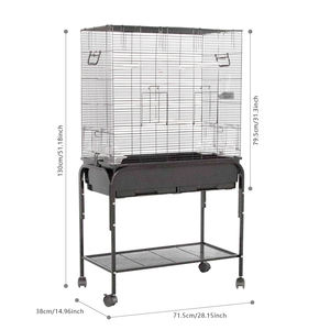 Nuova gabbia per uccelli canarino gabbia di allevamento con stand pet gabbia per la vendita - Product Image 2
