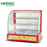 Vitrine chauffante électrique pour aliments, en verre et acier inoxydable, table vapeur de comptoir, buffet traiteur, capacité personnalisée HIGHBRIGHT HBE