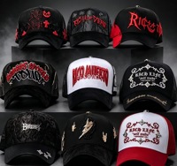 Casquette de baseball originale en daim à large bord brodée de strass, avec logo personnalisé, G5 Gorra Barbas, 31hats avec puce NFC, collection 2026