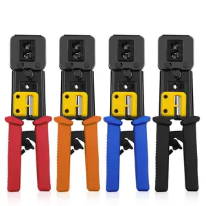 RJ45 מלחץ יד רשת כלים צבת RJ12 RJ11 כבל חשפנית לחיצה מהדק מלקחי קליפ רב פונקצית Crimping צבת