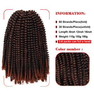 Tóc Bện Xoắn Cỡ Lớn 8 Inch Tóc Xoắn Nubian Tóc Bện Xoắn Lò Xo - Product Image 2