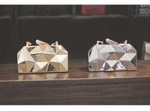 Bolso de metal 2024, cadena de personalidad de moda europea y americana, bolso de hombro individual, bolsos de noche cruzados - Product Image 5