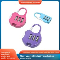 Mini cadenas à code pour bagages, sacs à dos, casiers de dortoir et trousses à crayons - Alliage de zinc, étanche