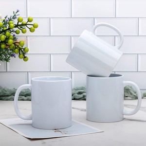 Gốm thăng hoa Mugs Khoảng Trống Tùy Chỉnh in ly cà phê với logo 11oz Trắng Mug - Product Image 4
