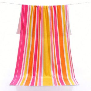 Toallas de Playa y Piscina de Microfibra Suave con Estampado de Rayas, de Secado Rápido, Resistentes a la Arena, Diseño Tropical, con Bolsa de Transporte, Estilo Cabana de Verano - Product Image 2