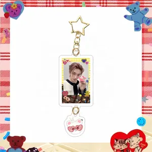 KPOP Stray Kids Keychain Valentine's Day Straykids Acrylic Keyring Accessories Bag Pendant HyunJin BangChan Felix Han Fans Gift