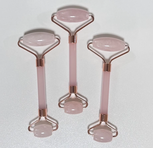 Outils de soin de la peau, rouleau de jade en quartz rose pour le lifting du visage, produits de massage du visage, 100% naturel, utilisation à domicile - Product Image 6