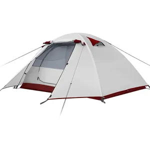 Tenda Hiking 2 pria pasokan langsung pabrik 2024 tenda Camping tahan air keluarga