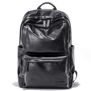 Sac à dos pour homme en cuir PU de style coréen personnalisé, nouveau style, sac à dos décontracté pour l'école, sac à dos de voyage - Product Image 1