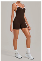 Combinaison de yoga intégrale moulante pour femme, nouveau style, en Spandex/Nylon, anti-transpiration, patchwork color-block, croisement croisé