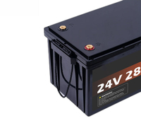 Baterai Lithium LiFePO4 24V 280Ah dengan Pemanas Otomatis 25.6V 300AH 200AH 100AH dengan Bluetooth untuk RV, Kapal, Tenaga Surya, Penyimpanan Energi Rumah