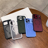 Étui de téléphone magnétique antichoc de luxe de haute qualité pour iPhone 17 18 Pro Max, coque personnalisée au toucher doux et agréable