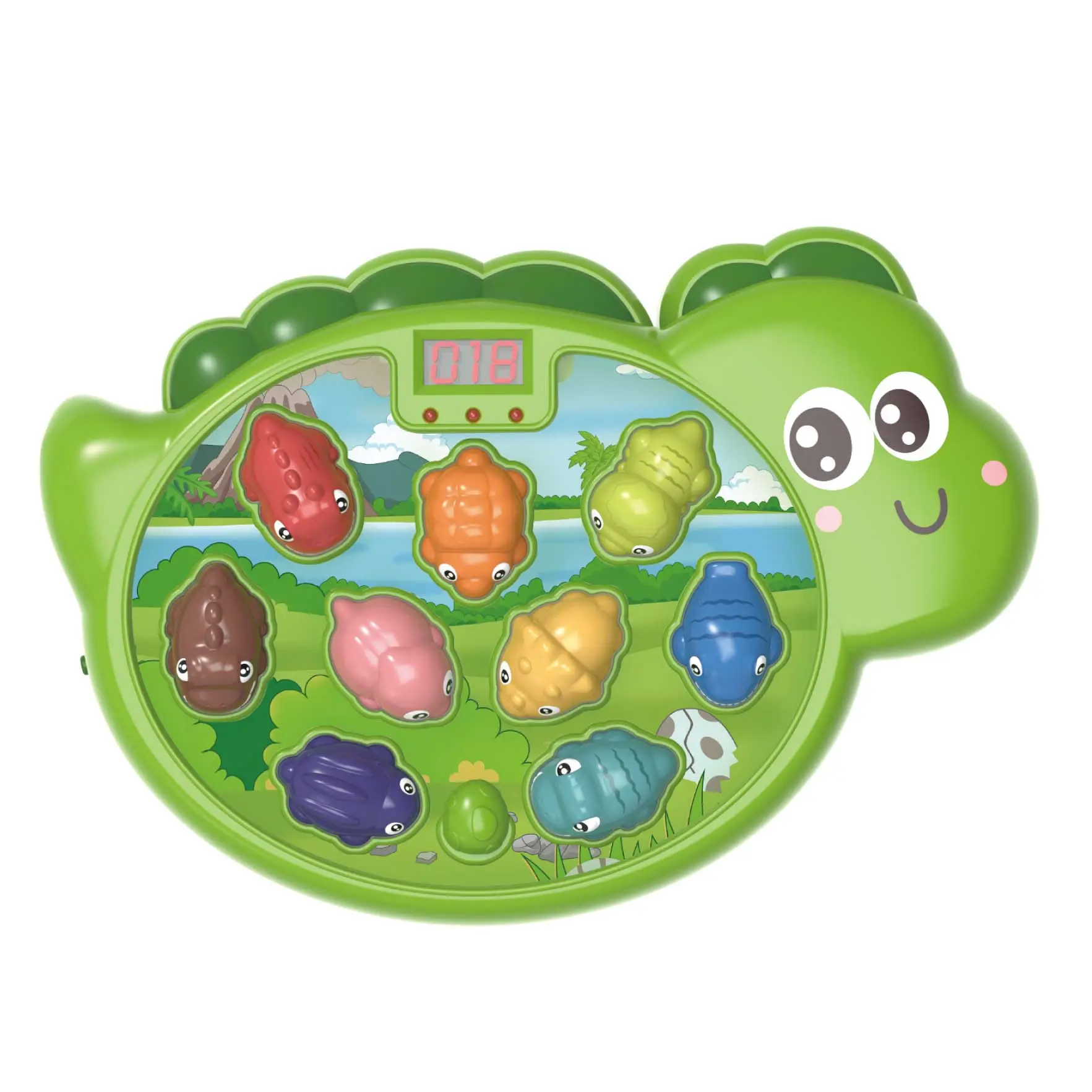 2024 Baby early educational interactive cartoon dinosaur whack a mole challenge toy hammering pounding mole toy
