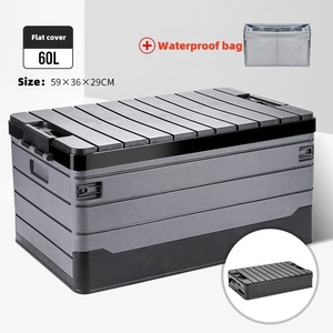Boîte de rangement en plastique PP pliable portable, conception pliable pour le <span class=keywords><strong>camping</strong></span> en plein air, la randonnée, l'utilisation dans un sac de voiture, plusieurs tailles disponibles - Product Image 4