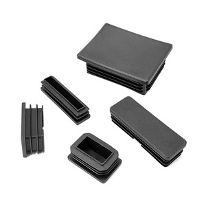 Diyamei Square Plug <b>Plastic</b> Black Pipe Plug For Hardware Pipes Durable Connectors <b>Shelf</b> Supports - Product Image 2