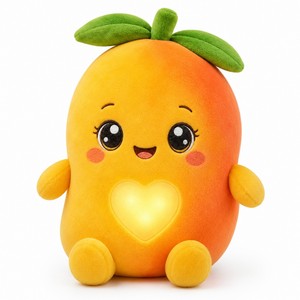 Peluche de Té de Burbujas con <span class=keywords><strong>Mango</strong></span> AI, Muñeco de Fruta Relleno de Poliéster y Algodón PP, 11-30cm, Diseño Personalizado ODM, Lindo Regalo para Niños y Adultos - Product Image 1