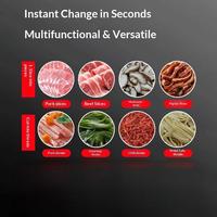 Nouvelle machine industrielle automatique en acier inoxydable pour déchiqueter la viande fraîche, trancheuse à viande électrique commerciale, coupe-viande double rotation 220V
