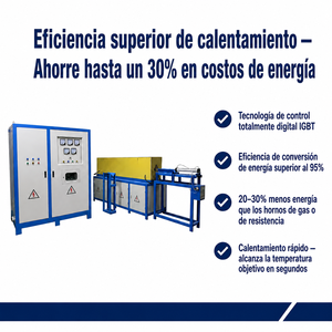 Horno de Inducción Industrial para Calentamiento por Procesamiento en Caliente de Anillos de Acero, Barras de Hierro, Varillas de Cobre, Columnas de Latón y Máquinas de Forja en Caliente - Product Image 4