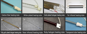 Korte golf enkele rechte buis glazen infrarood sauna verwarmingslamp 110V/220V/380V snelle verwarming explosiebestendig energiezuinig - Product Image 4