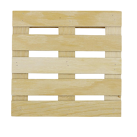Sous-verre rustique en mini palette de bois, sous-verre en bois avec design palette pour la protection des tables d'hôtels et de cafés