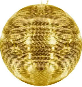 60インチミラーボール150cmビッグサイズディスコミラーボールゴールドカラーパーティー効果