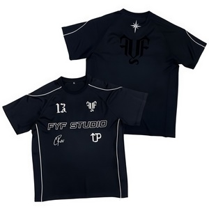 Camiseta Deportiva Personalizada de Estilo Urbano para Hombre, Camiseta Deportiva de Corte Cuadrado, Camisetas de Fútbol con Bordado y Sublimación en Poliéster Personalizadas - Product Image 4