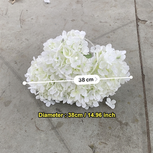 <span class=keywords><strong>Ramo</strong></span> de Flores Artificiales de Hortensias en Color Rosa, Rojo y Blanco, Precio al por Mayor, MOQ Bajo, para Decoración de Bodas - Product Image 3