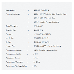 Multifunctional Rework Station With <b>Soldering</b> Hot Air And Precision Temperature Control Ideal For PCB Repair Electronics - Product Image 2