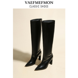 Nuovi <span class=keywords><strong>Stivali</strong></span> Lunghi Neri Retrò Autunno-Inverno 2026 per Donna, <span class=keywords><strong>Stivali</strong></span> a Punta <span class=keywords><strong>Sotto</strong></span> il <span class=keywords><strong>Ginocchio</strong></span>, <span class=keywords><strong>Stivali</strong></span> Alti Stile Cavaliere - Product Image 5