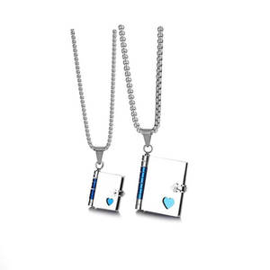 Colgantes y dijes de moda de acero inoxidable 316L chapados en oro PVD de 14K y 18K personalizados DIY, dije de libro para pulsera para la fabricación de joyas - Product Image 4