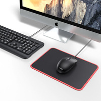 Tapis de souris rectangulaire en caoutchouc grand format transfrontalier 300x800mm, bord renforcé, pour gaming, esports, bureau, ordinateur de bureau, tout noir
