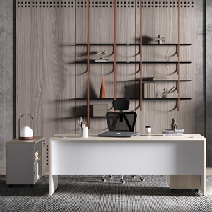 أثاث Xusheng حديث متين متين على شكل حرف L من مكتب عمل مدرب رائج البيع أثاث عالي الجماليات - Product Image 5