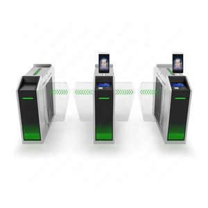 Barrière pivotante haute vitesse en acier inoxydable 304 avec reconnaissance de la veine palmaire et code QR anti-collision pour entrée piétonne - Product Image 2