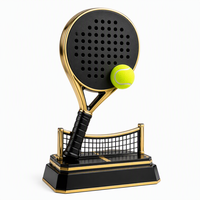 Trophées de padel, trophées sportifs personnalisés, trophées en métal sur mesure, récompenses, trophées personnalisés, prix pour les vainqueurs de compétition