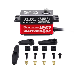 Moteur numérique programmable sans noyau AGFRC à engrenages métalliques, 8,4 V, 18 kg, couple élevé, profil bas, étanche, pour voiture RC et robot - Offre spéciale - Product Image 1