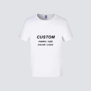 Camiseta Promocional <span class=keywords><strong>Blanca</strong></span> Lisa para Elecciones, Venta al Por Mayor, Económica, Unisex, Personalizada, Transpirable, 100% Poliéster - Product Image 1