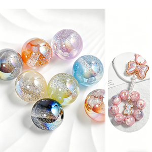 Celestial Star Round Loose <b>Beads</b> for DIY Cell Phone Chain Bracelet Necklace Beading Acrylic <b>Plastic</b> Lucite <b>Beads</b> DIY Accessories - Product Image 5