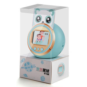 Machine d'apprentissage précoce pour enfants F10 bleu rose ronde rechargeable avec musique et sons, jouet éducatif pour enfants de 2 à 4 ans - Product Image 2