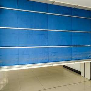 Porte coupe-feu enroulable en tissu inorganique, résistance au feu 3h, cadre en acier galvanisé, anti-fumée, moderne, pour hôpitaux et supermarchés - Product Image 2